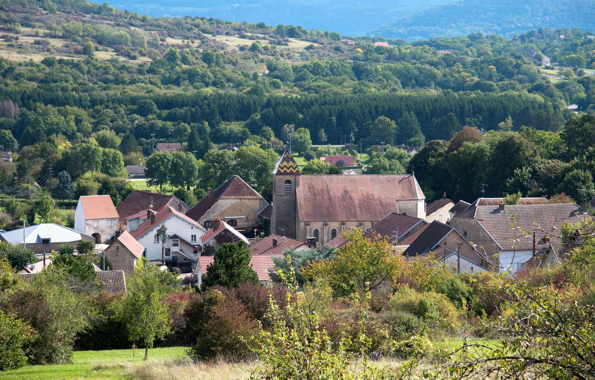 Pirey et l'église Saint-Martin