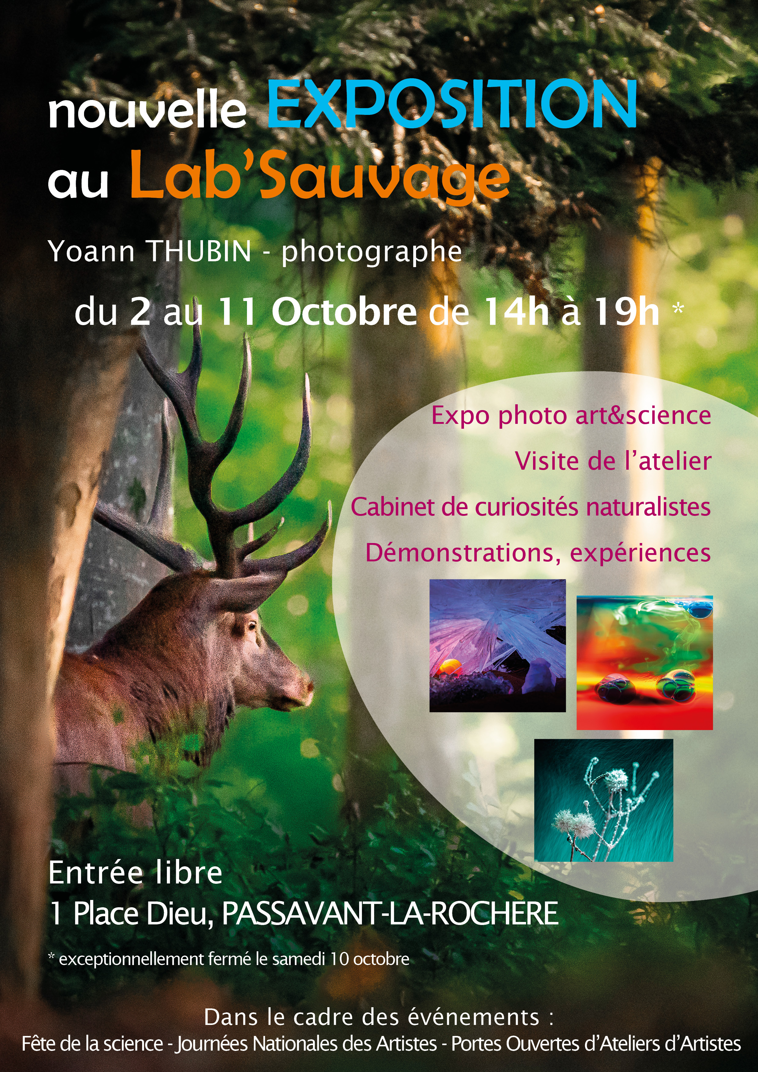Exposition photo au Lab'Sauvage - Fête de la Science - JNA - POAA