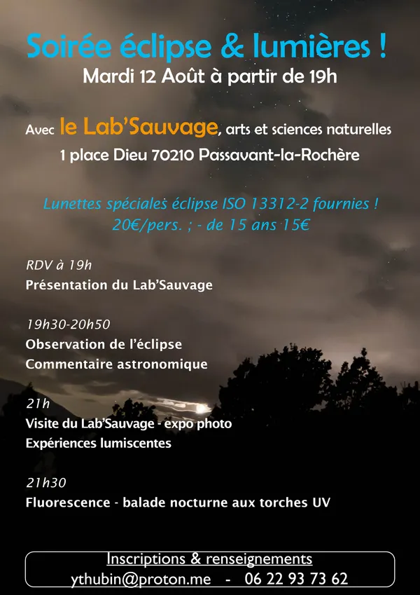 Soirée éclipse et lumière