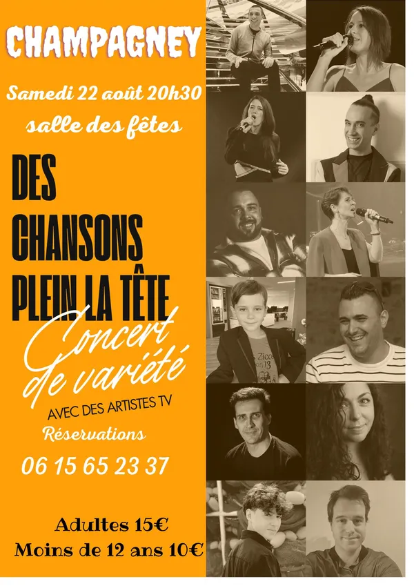 Concert de variété " Des chansons plein la tête"