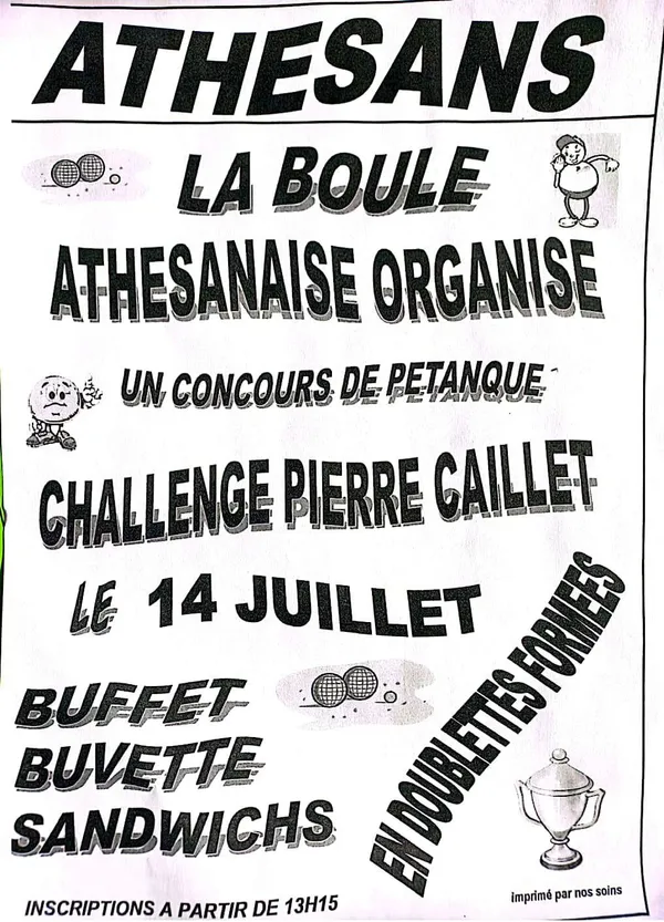 Concours de pétanque "Challenge Pierre CAILLET"