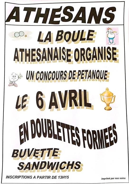 Concours de pétanque