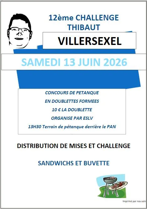 Concours de pétanque "Challenge THIBAUT"