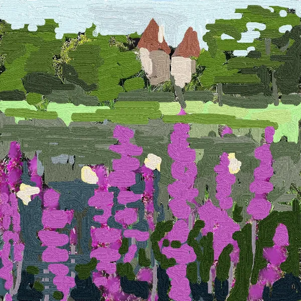 Peinture alla prima au Château de Corbelin