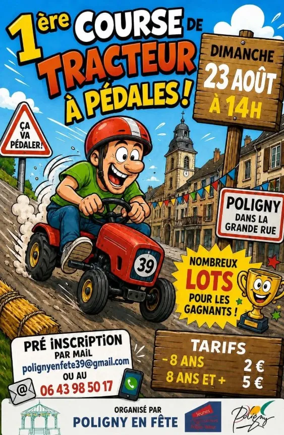 Course de tracteur à pédales