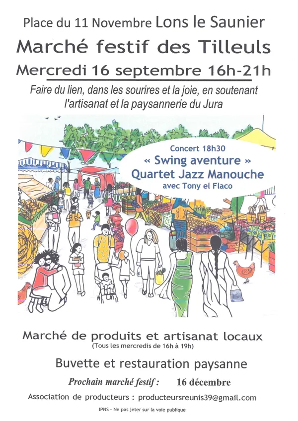 Marché festif des tilleuls