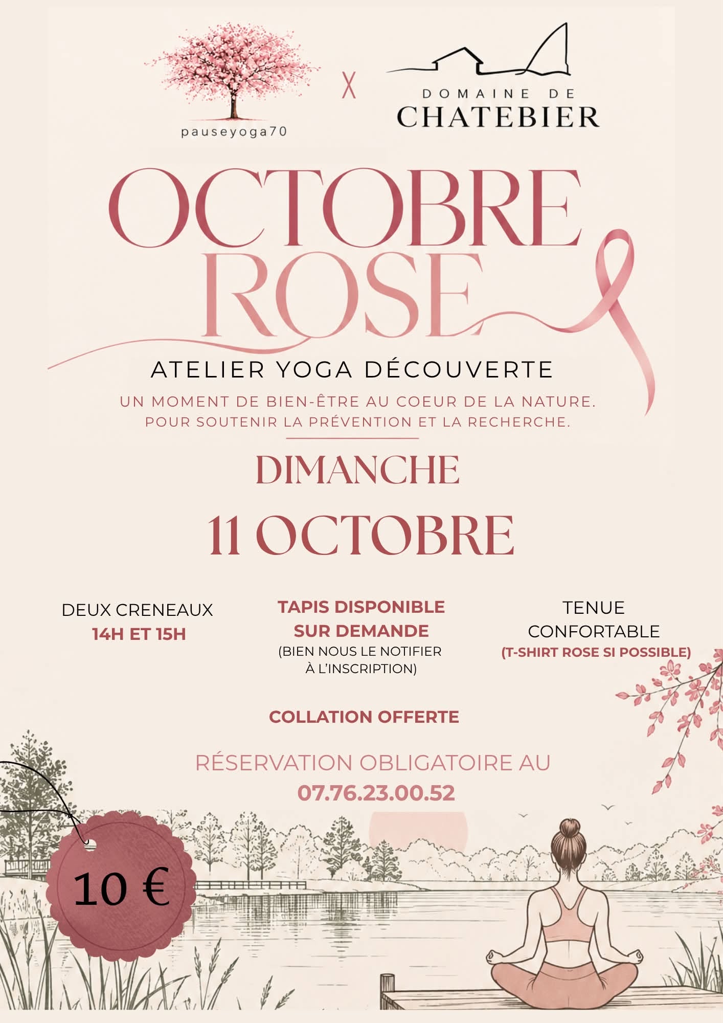 Octobre Rose - Atelier yoga découverte