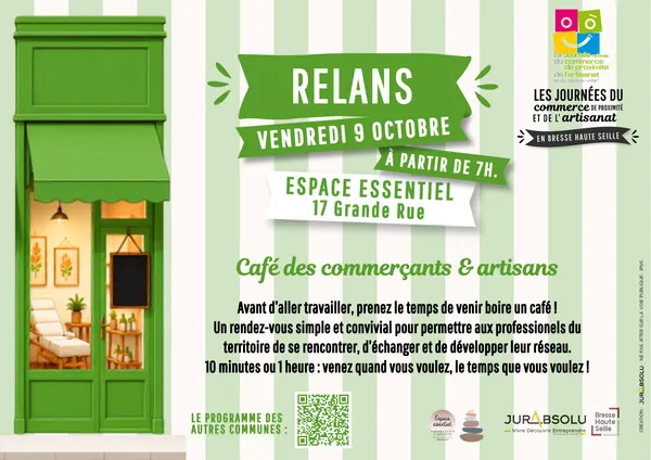 Café des Commerçants & Artisans à l'Espace Essentiel - Journées du Commerce de Proximité et de l'Artisanat