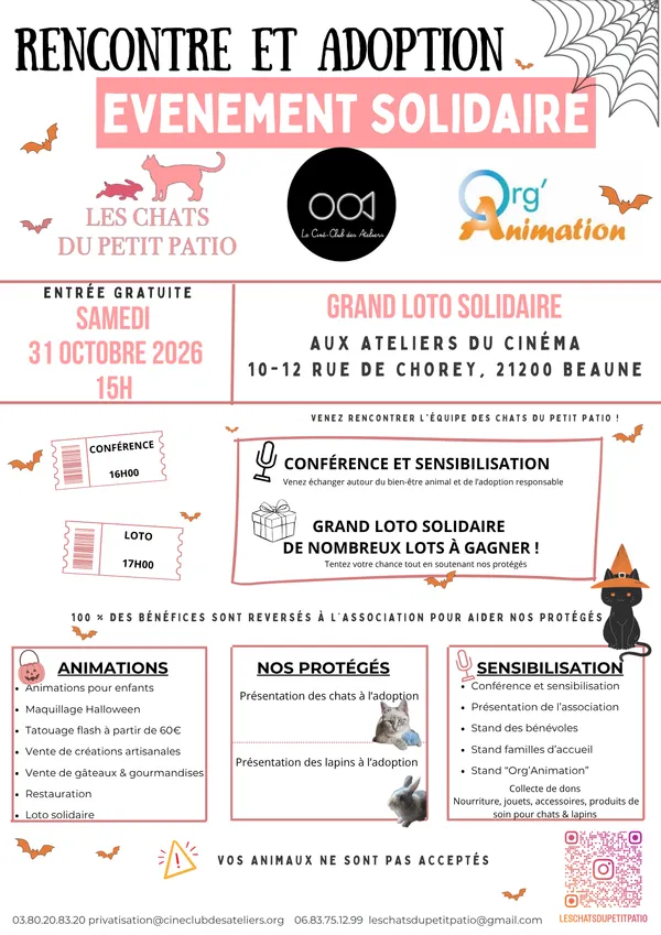 ÉVÉNEMENT SOLIDAIRE ANIMAUX