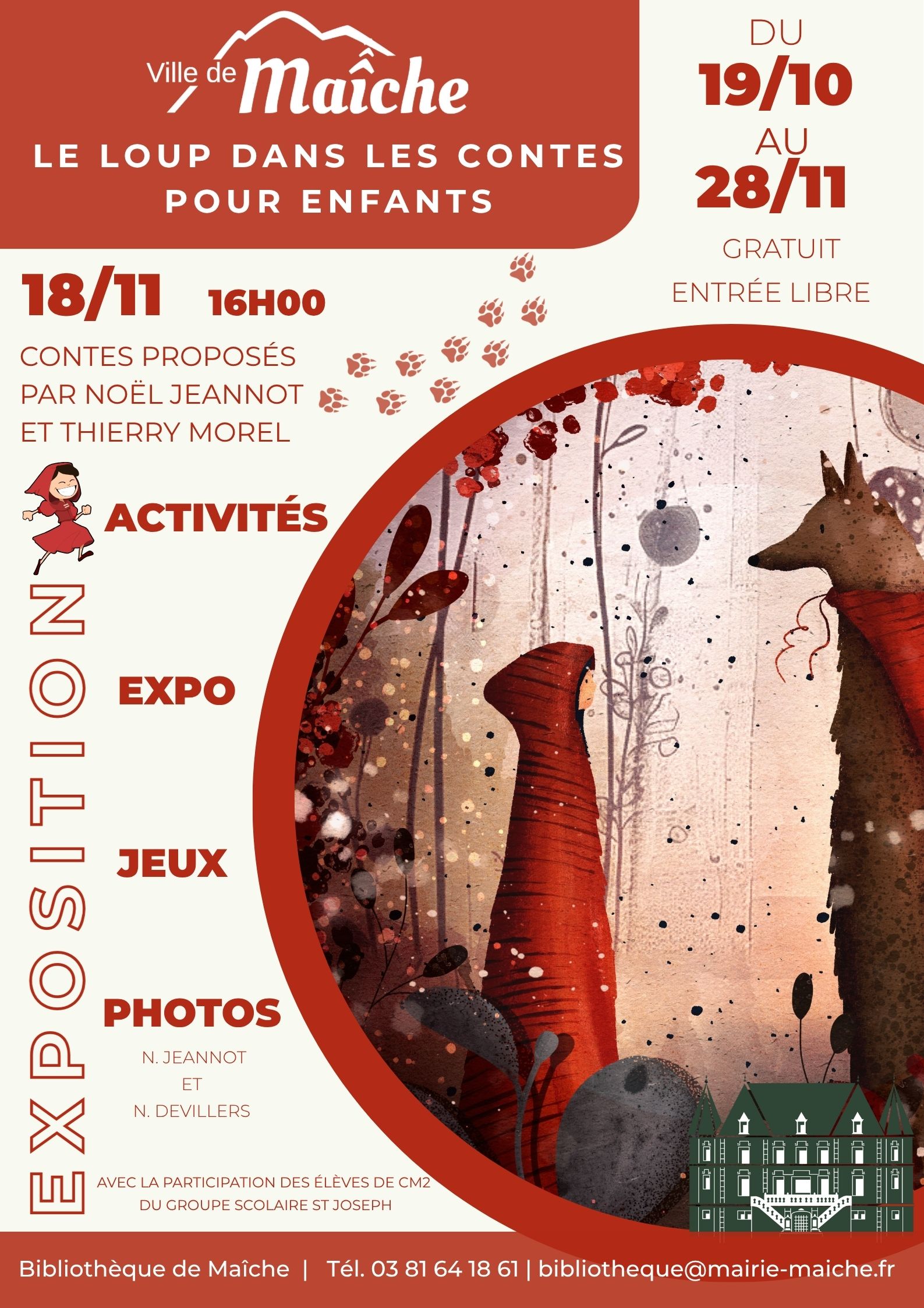 Exposition " Le loup dans les contes pour enfants"