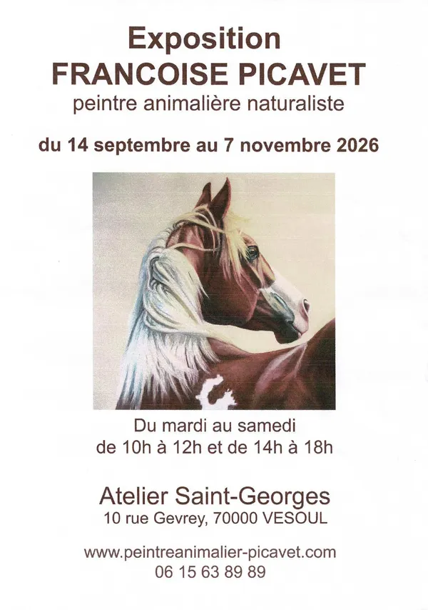Exposition FRANCOISE PICAVET Peintre animalière naturaliste