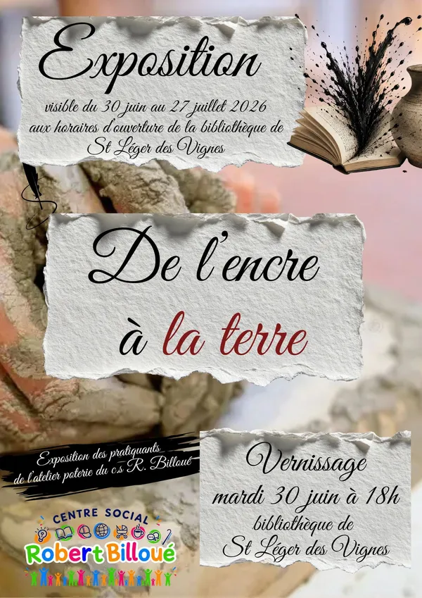 Exposition de l'encre à la terre
