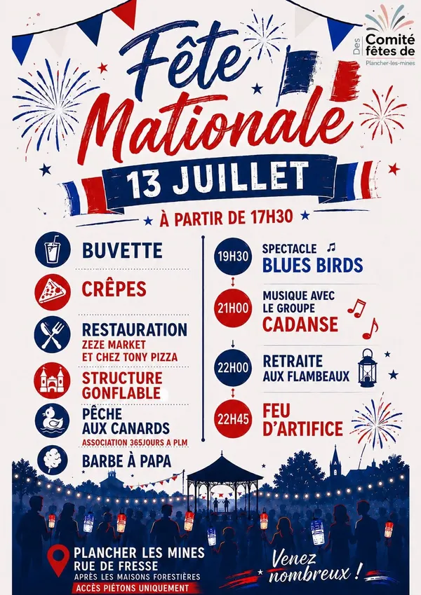 Fête Nationale et Feu d'artifice