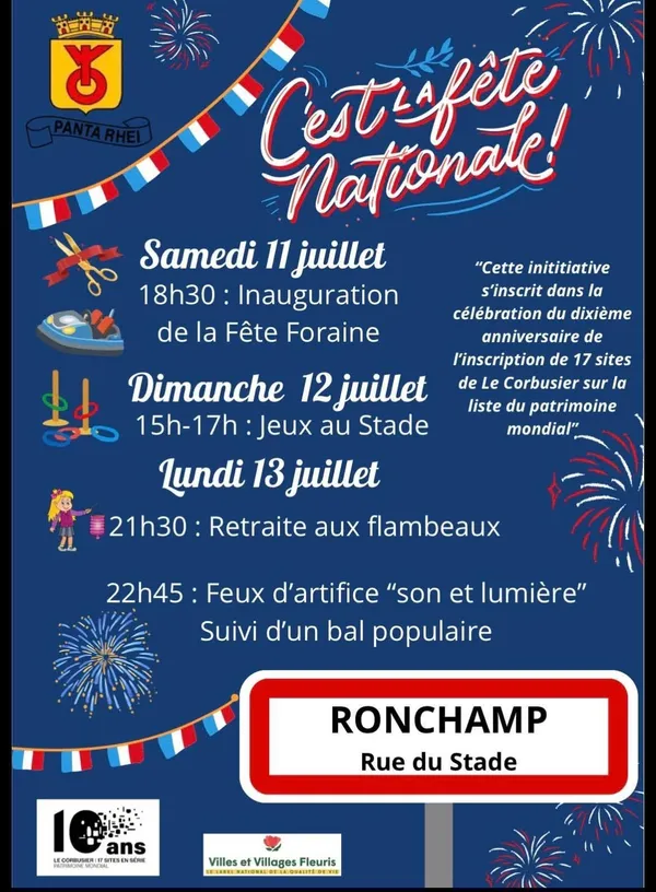 Fête Nationale à Ronchamp