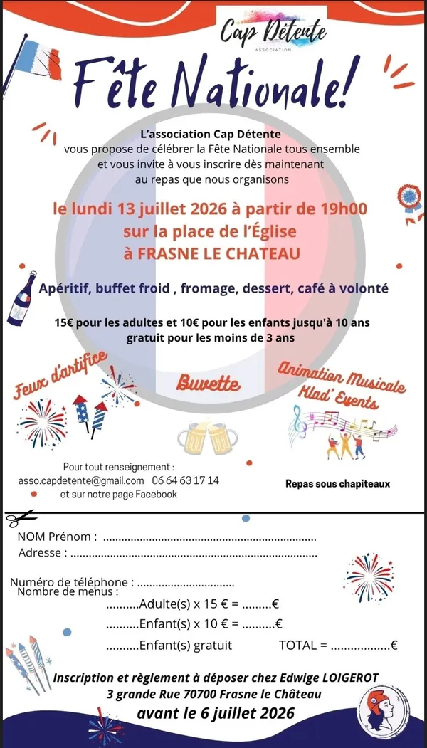 Maintenu - Fête Nationale à Frasne le Château