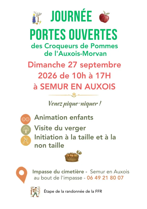 Journée portes ouvertes des Croqueurs de Pommes de l'Auxois Morvan