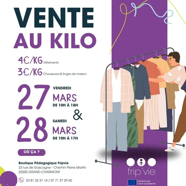Vente au kilo de vêtements & chaussures