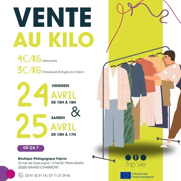 Vente au kilo de vêtements & chaussures