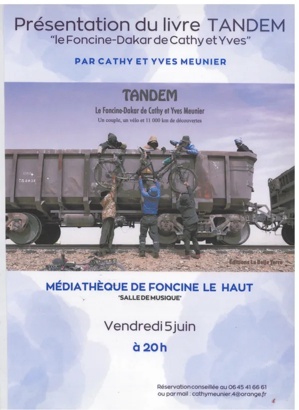 « Le Foncine-Dakar » de Cathy et Yves