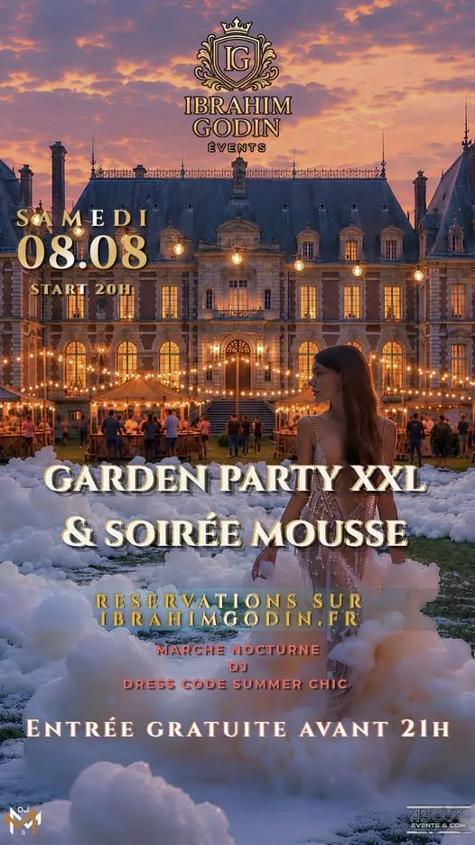 Garden party XXL - Soirée mousse
