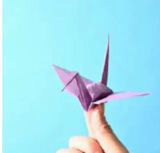 Confectionnez votre guirlande de grues en origami