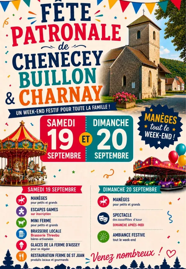 Fête patronale de Chenecey-Buillon & Charnay