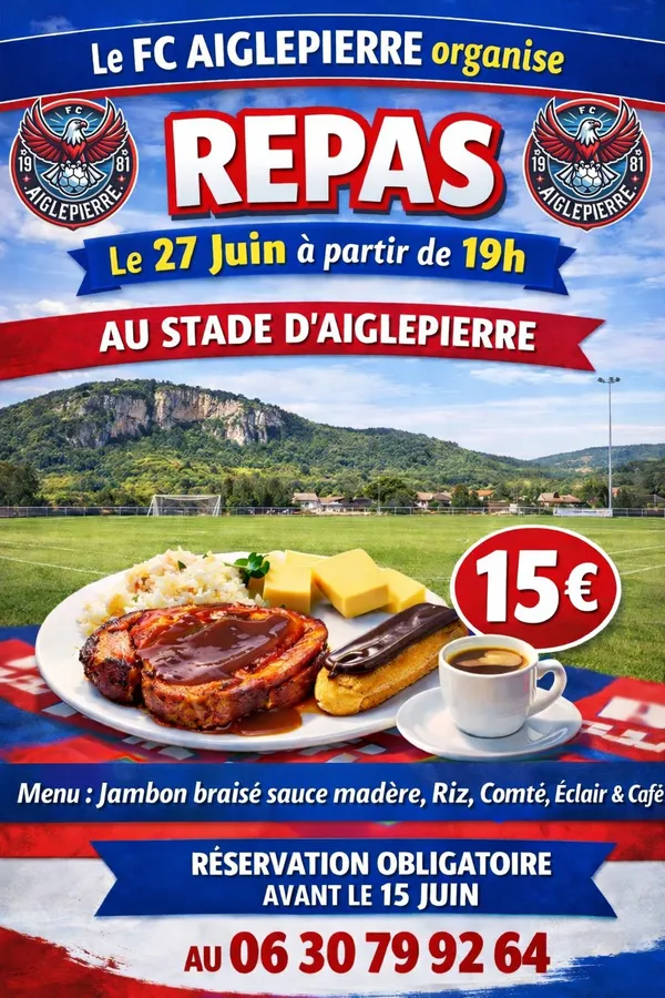 Repas du Football Club Aiglepierre