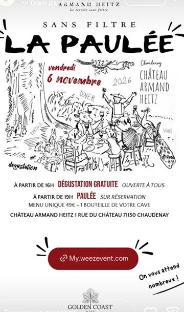 Sans filtre 2026 — dégustation & paulée - Château Armand Heitz