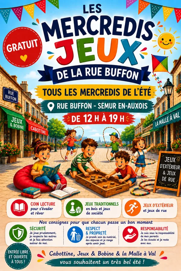 Les Mercredis Jeux de la Rue Buffon