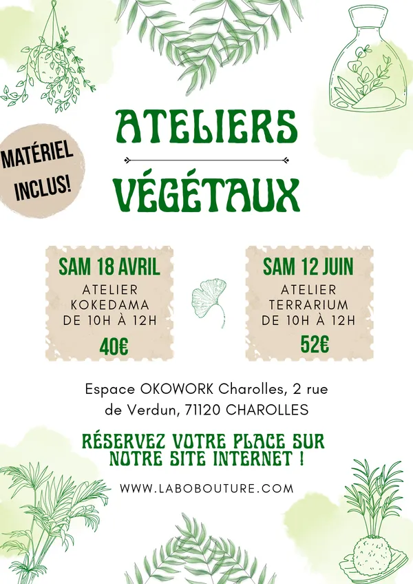 Ateliers créatifs végétaux