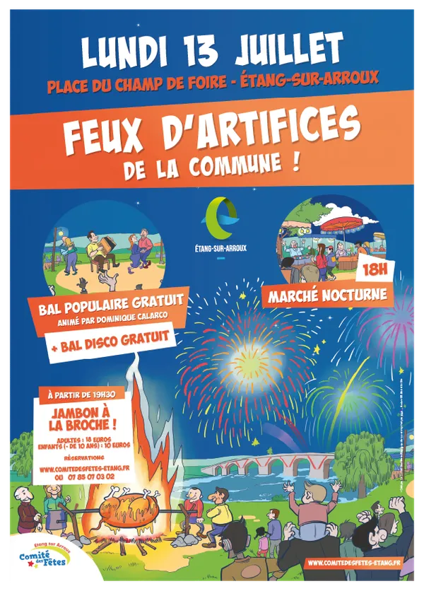 Jambon à la broche et Feux d'artifice