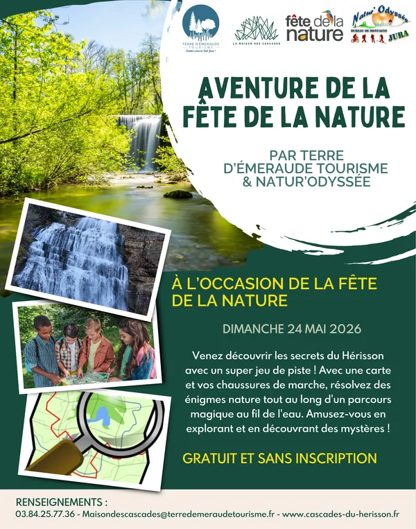 Aventure de la fête de la nature aux Cascades du Hérisson