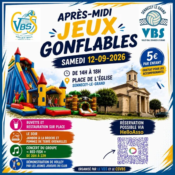 Après-midi jeux gonflables