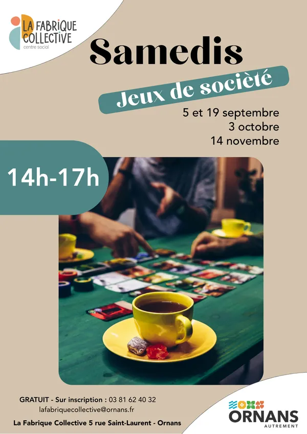 Samedi Jeux de société à Ornans