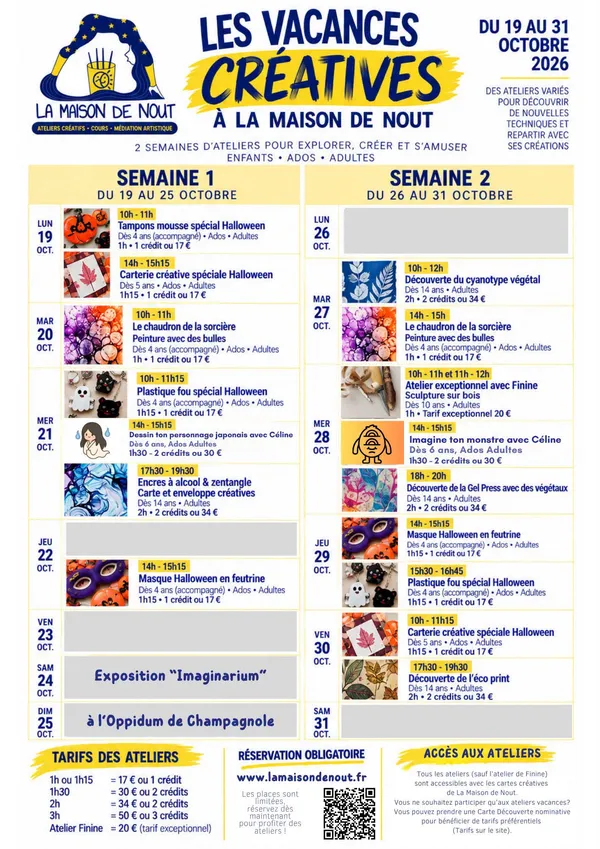 Les vacances créatives