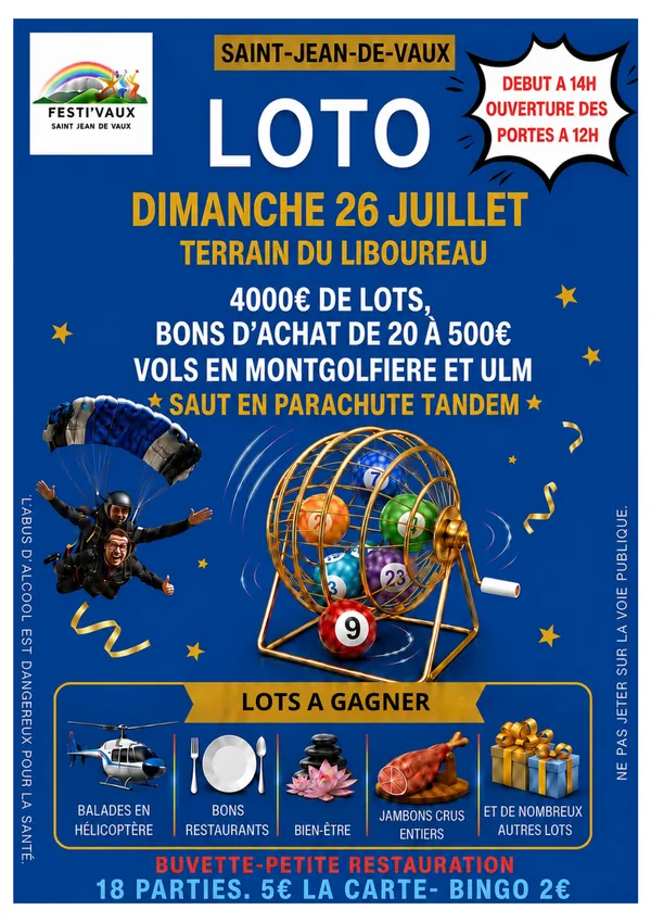 Loto de l'été en plein air