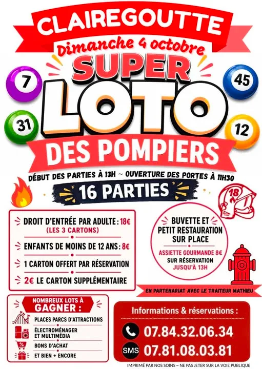 LOTO des pompiers