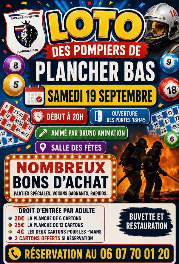 LOTO des Pompiers de Plancher-Bas