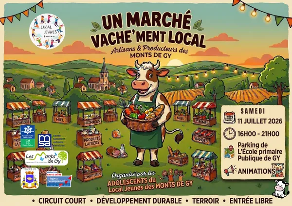 Marché local à Gy