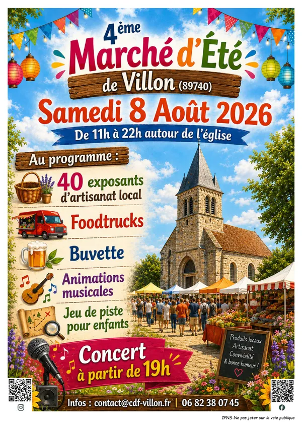 Marché d'été de Villon