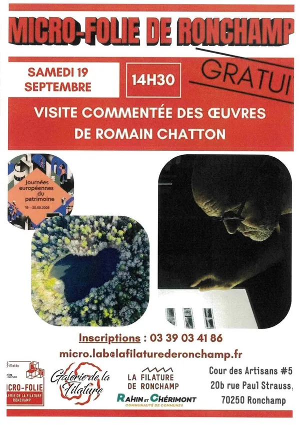 Visite commentée des oeuvres photographiques de Romain Chatton