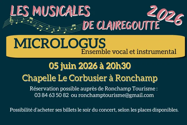 LES MUSICALES DE CLAIREGOUTTE 2026