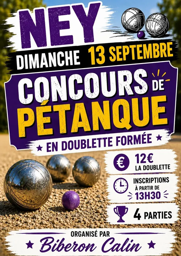 Concours de pétanque