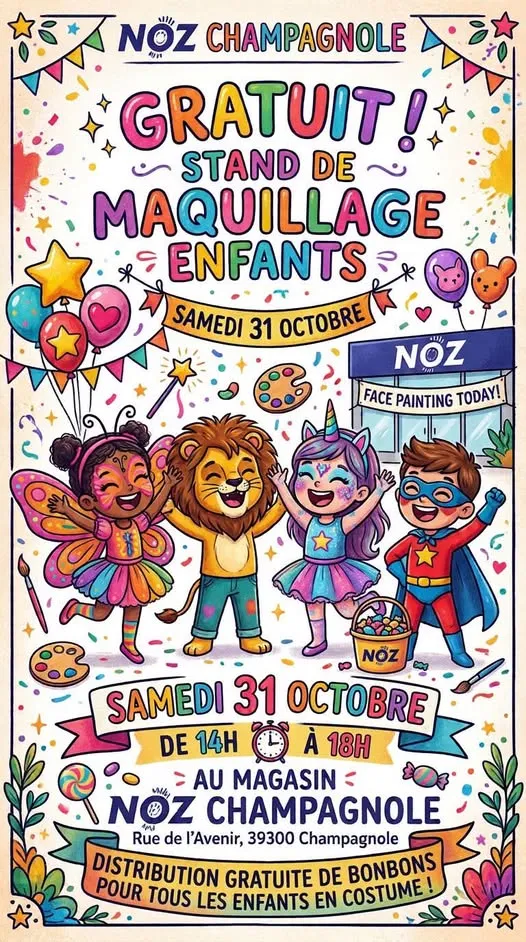 Stand de maquillage enfants