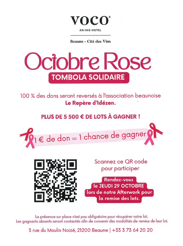 Octobre Rose - tombola solidaire