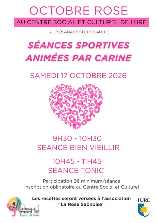 Octobre Rose – Centre social et culturel de Lure