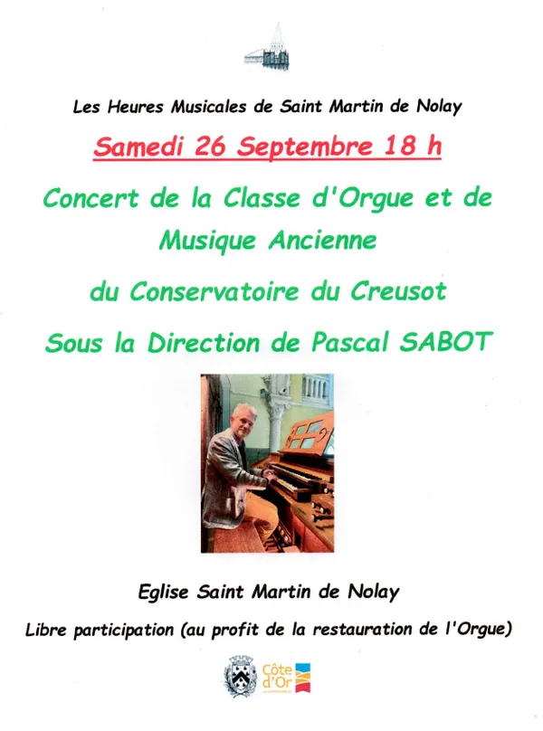 Les Heures Musicales de Nolay - concert à l'église Saint Martin