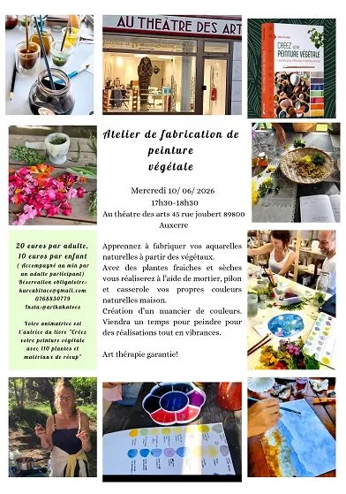Atelier de fabrication de peinture végétale