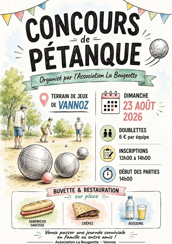 Concours de pétanque