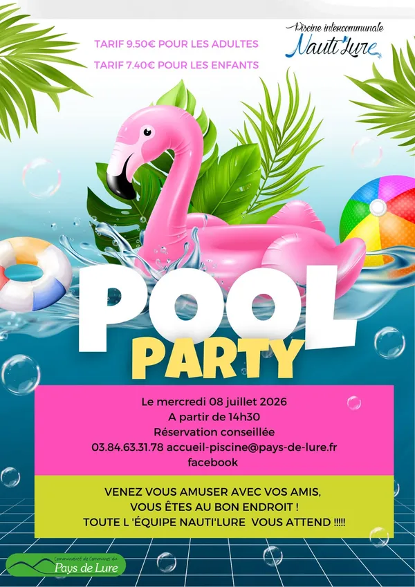 La Pool Party à  la piscine Nauti'Lure